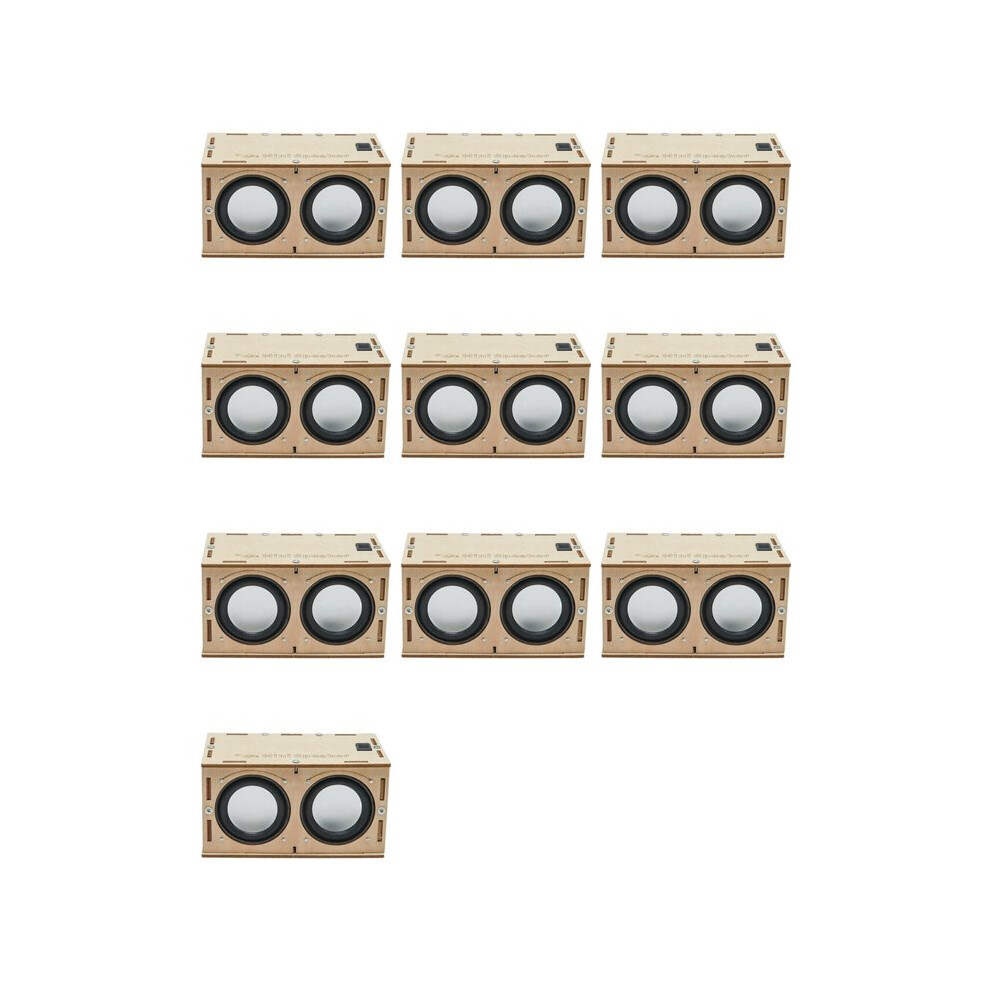 10 Set Diy Speaker Box Kit Electronic Sound Amplifier Builds Your Own Wood Case Speaker Sound 6034100897271
