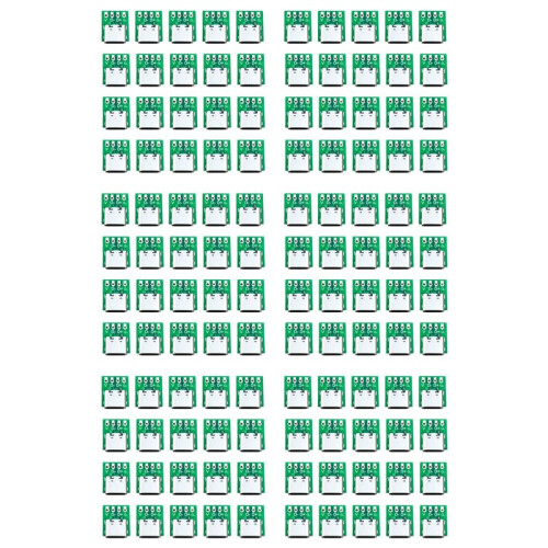 60 Pcs Female Connector USB Type C Breakout Board with PCB Converter Board for Data  Wire Cable Transfer
