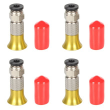 4X PC4-M6 Pneumatic Connector 3D Printer Filament Dryer Box 4x2.5mm PTFE Tube 1.75mm M6 Feed Fitting Coupler