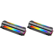 2X New ICE Whale M.2 2280 SSD Heat Sink ARGB Sync Lighting Effect M.2 Nvme Solid State Drive Radiator
