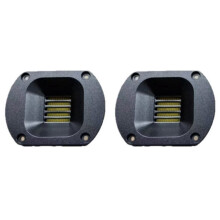 2pcs 74mm -Cut Alloy Heil Tweeter: HiFi Audiophile Air Motion Ribbon Tweeter, 8Ω 15W High-End Audio Loudspeaker