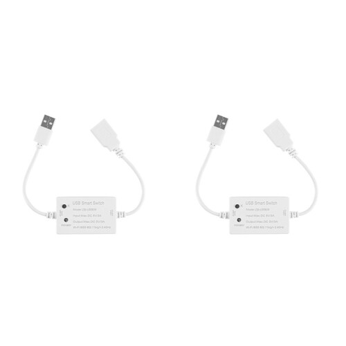 2X Tuya Zigbee USB  USB   Controller Zigbee Household Appliance Circuit Breaker  Module