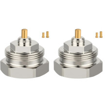 2X Radiator Adapter M30 X 1.0 to M30 X 1.5 for Oventrop Valves 1011445 - Thermostatic Valve Fine Thread Adapter
