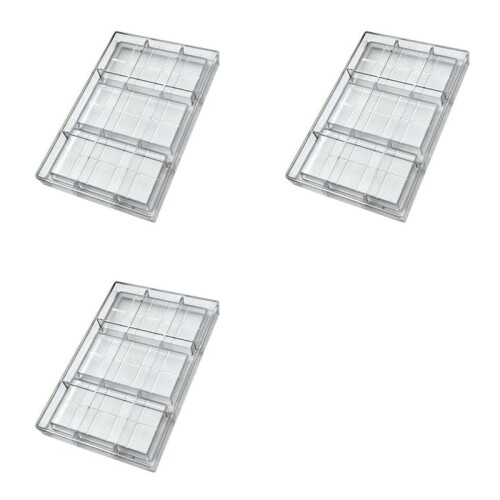 3X Polycarbonate Chocolate Bar Mold for Candy Making, Baking and Candy Snacks,Durable Appliance for Professional Bakery.