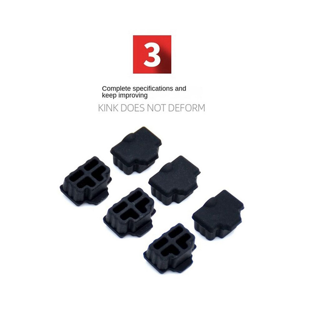 90X Rj45 Silicone Dust Plug Dust Cover Dust Cap Router Network Cable Interface Computer Network Cable Dust Cap 6032653285460