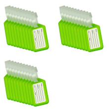 30X Luggage Tags Suitcase Identifier Label Accessories - Green