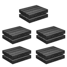 10-Pack Polyurethaanschuimplaten - 16 X 12 X 2 Inch Schuiminzetstukken voor Koffers - Schuimkussentjes voor Het Opbergen van Gereedschapskistcamera'S