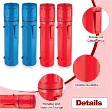8 Pcs Electrode Rod Storage Tube 14 Inch Welding Rod Storage Airproof Welding Rod Container Waterproof Red &