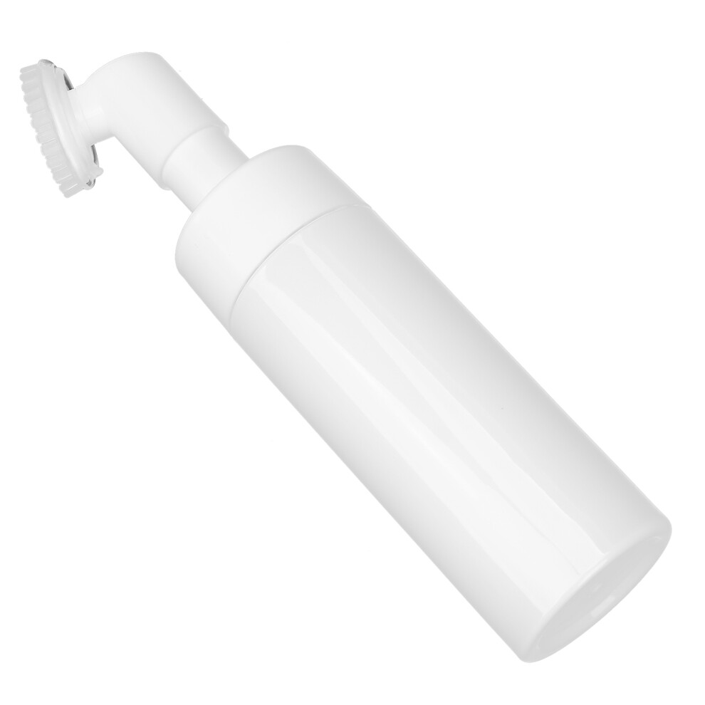 White 100Ml Foam Mousse Bottle With Silicone Brush For Facial Cleanser