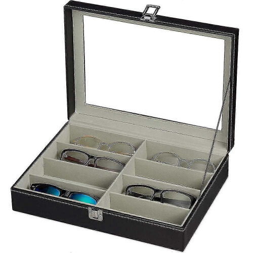 8 Slot Eyeglass Sunglass Storage Box,glasses Display Case Storage Organizer