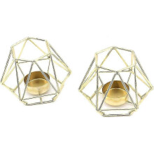 Pcs Metal Tea Light Holder Set, Rose Gold Tea Light Holder, Hollow Iron Decorative Candle Lantern Holder, Home Ornament for Living Room, Wedding, Part