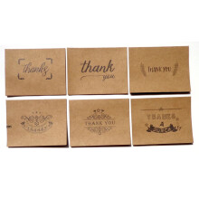 36 Pcs Kraft Paper Thank You Cards With Envelopes For Wedding Graduation