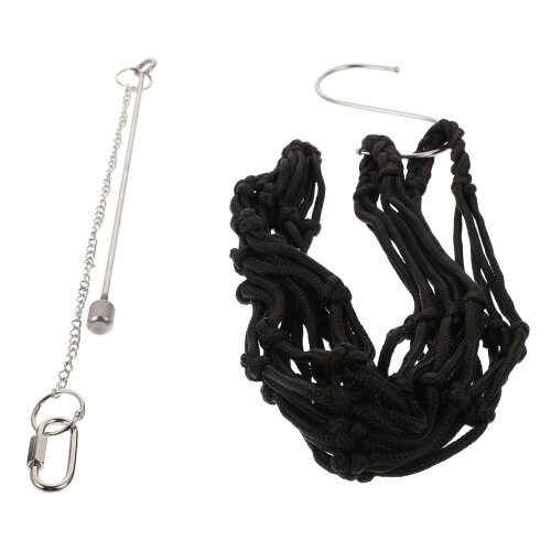conjunto com 2 sacos rede e brinquedos forrageamento para animais 1