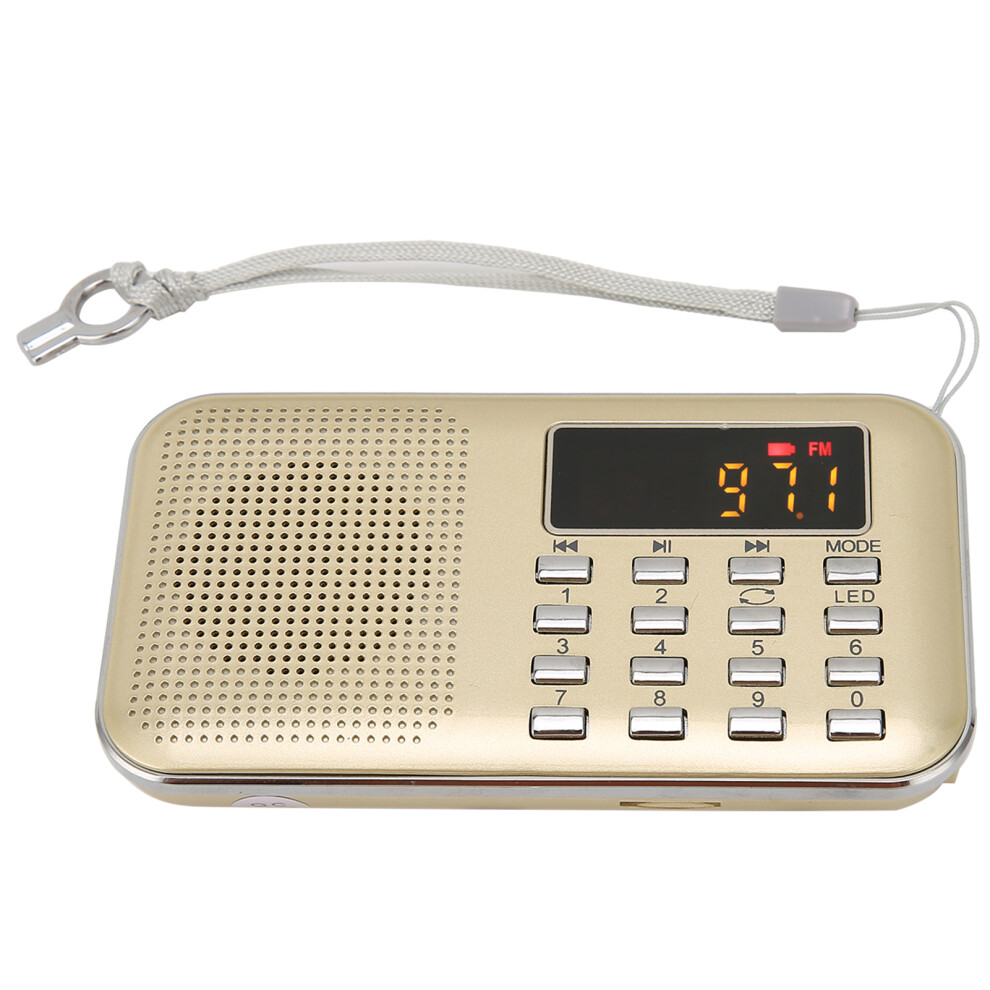 Digital Radio Mini Portable Player with 800mAH Battery & Bass Speaker