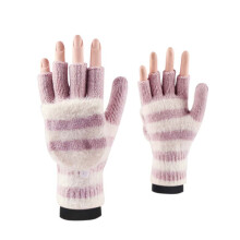 Gloves,1 Pair Winter Gloves Fine Texture Convenient Keep Warm Winter Convertible Flip Fingerless Gloves for School