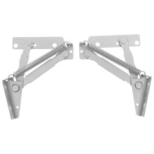 2pcs Cabinets 80 Degree Scissor Hinges Sofa Folding Lifting Bracket Heavy Duty Spring Hinges for Bed Corner Cabinet Bench Chest Supplies