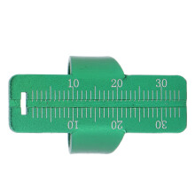 Endo Ruler Ring Aluminiumlegierung Mundmaß Endodontisches Messgerät Grün