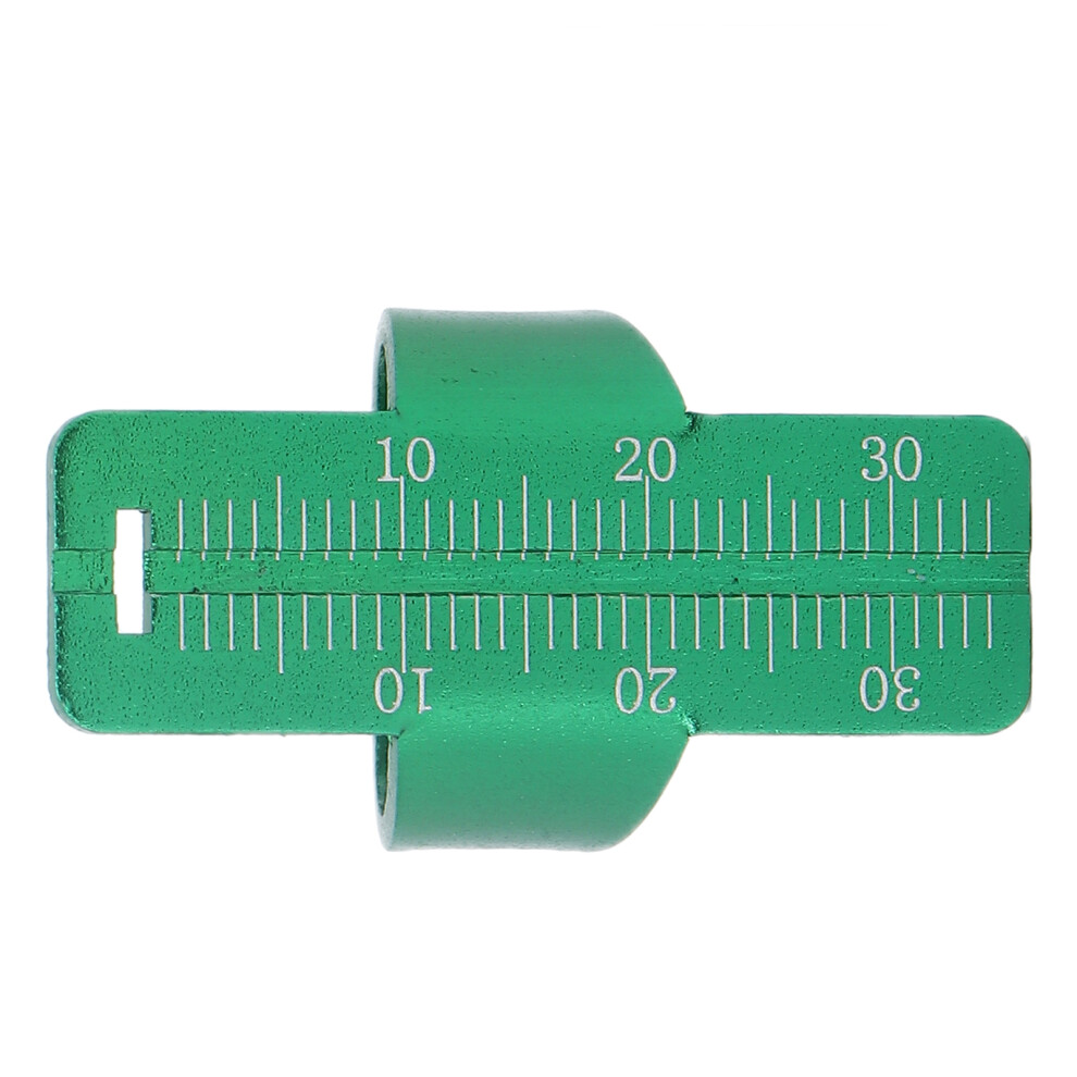 Green Aluminum Alloy Endo Ruler Ring Oral Gauge, Accurate Dental Span Measurement