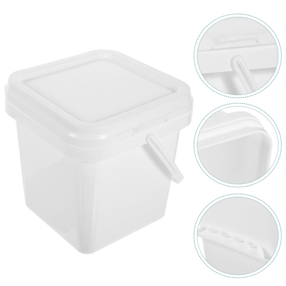 Homemaxs White Paint Bucket With Lid And Handle Made Of Durable Pp Material For Home Use 1Pack 9448483352512