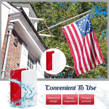 16 Pcs Outdoor Flag Weights Magnetic for Bottom of Flag Wind Banner Weights for Stopping Outdoor Banner Drapery Tangles