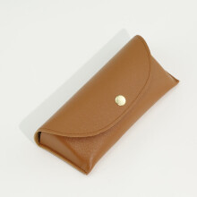 Soft Leather Glasses Case for Men and Women 1 Pack