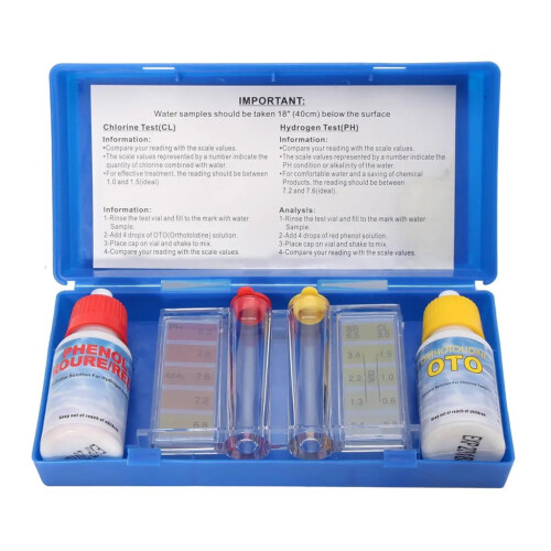 Portable Ph Water Quality Test Kit Swimming Pool Spa Test Indicator 5PC