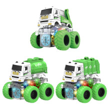 Conjunto de 3 carrinhos de brinquedo AMERTEER para meninos de 1 a 3 anos: Caminhão de esgoto, caminhão de lixo e caminhão-tanque de água –