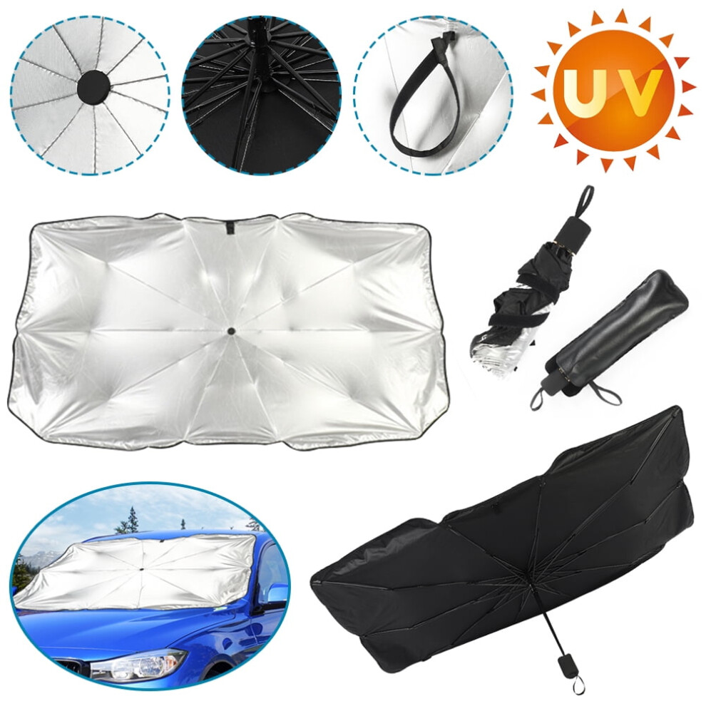 Universal Car's Windshield Sun Umbrella Sun Shade Uv Rays And Heat Sun Visor Protector Foldable Heat Insulation Panels In The Car 9028731115764