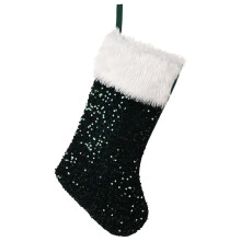 Christmas Stockings Red Gold Green Sequins Hanging Stocking Christmas Favor Treat Stocking Gift Bag