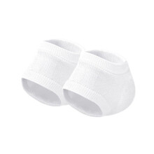 1 Pair Heel Protector Breathable Reduce Pressure Anti-cracked Protective Sleeve Heel Spur Pads Foot Care (White)