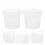MLINS5 τεμάχια Κουβάδες παραλίας με καπάκια, Κουβάδες πλυσίματος 2 λίτρων για 1