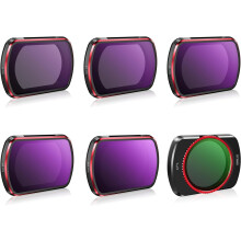 ND-filterset för DJI Osmo Pocket3Creator Combo-tillbehör - 6-pack CPL, ND8, ND16, ND32, ND64, ND256 (magnetisk)
