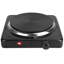 Dóire Leictreach Barrchláir 1500W, Pláta Te Dóire Aonair Iniompartha le Cosa Rubair Neamhshleamhnaithe le haghaidh Cócaireacht, Campáil, RV5,