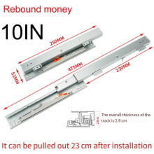 Underfloor Drawer Runners Floor Mounting 250mm 1 Pair