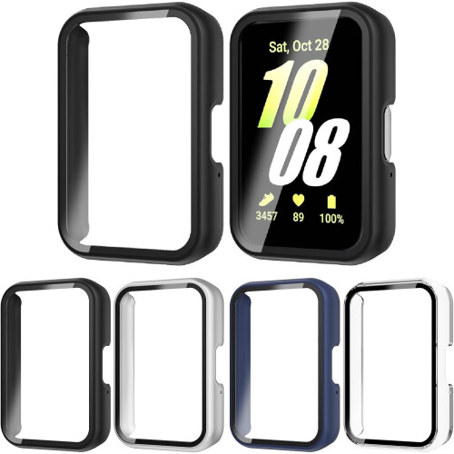 Συσκευασία 4 τεμαχίων συμβατή με το Samsung Galaxy Fit3, προστατευτικό οθόνης + σκληρό