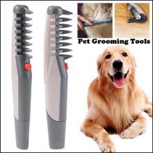 Pente elétrico para tosa de cães e gatos, aparador de pelos, escova para animais de estimação, desembaraça nós, tesoura para cães, acessórios