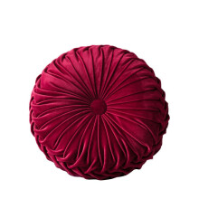 Round Pumpkin Pillow Velvet Pleated Couch Floor Cushion Pillow Home Decoration