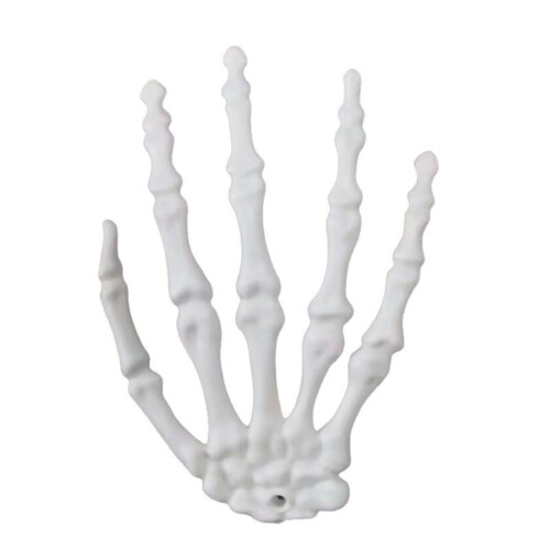 Decor realist cu schelet de mână, 12,5 cm, plastic