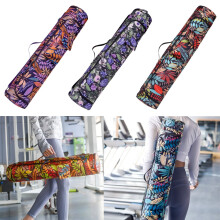 Yogamattas met modieuze print, yogamatdraagtas met ritssluiting voor dames en heren, verstelbare schouderband.