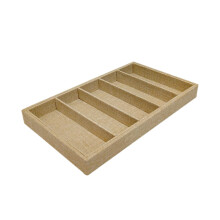 Glasses Display Tray Khaki Linen MDF 5-Grid