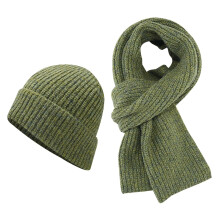 Women's Woolen Scarf Hat and Gloves Set 2 Piece