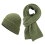 Women's Woolen Scarf Hat and Gloves Set 2 Piece 1