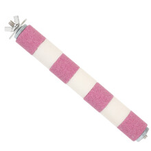 Parrot Grinding Stick Pink White 1 Piece 10 Inch