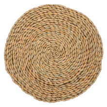 Straw Woven Round Floor Cushion Mat – Japanese-Style Seating Pillow, Compatible with Home & Zen Spaces
