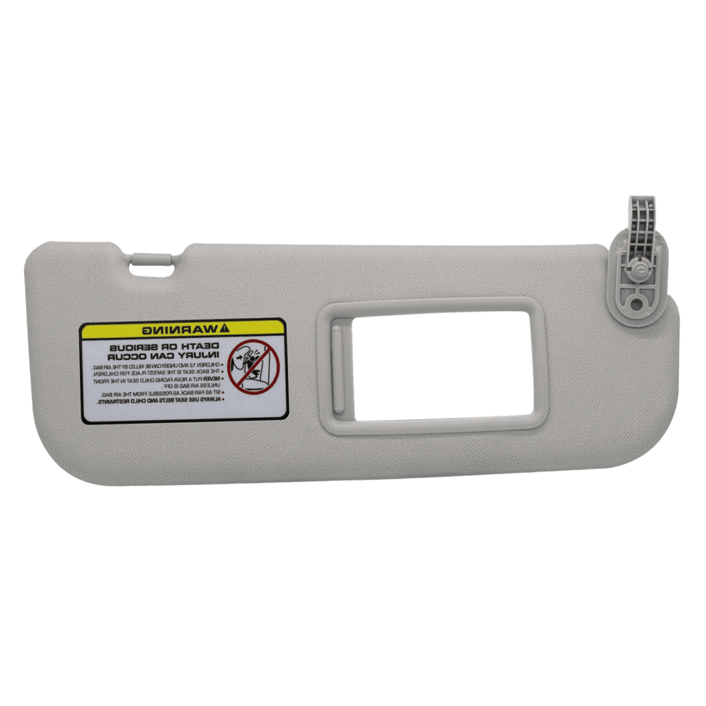 Right Passenger Side Sun Visor For Hyundai Elantra 2011 2012 2013 2014 2015 With Vanity Mirror Replacement Oem 852103X000tx- Grey 9028731661643