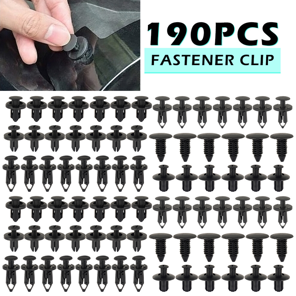 Plastic Rivet Clips Car Retainer Clips & Plastic Fasteners Kit Fender Rivet Clips Auto Push Pin Rivets Set 9448483355605