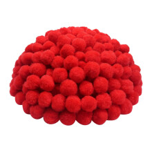 300 Pcs Mini Red Pom Poms for Crafts, DIY, Home Decor & Party – Compatible with Glue