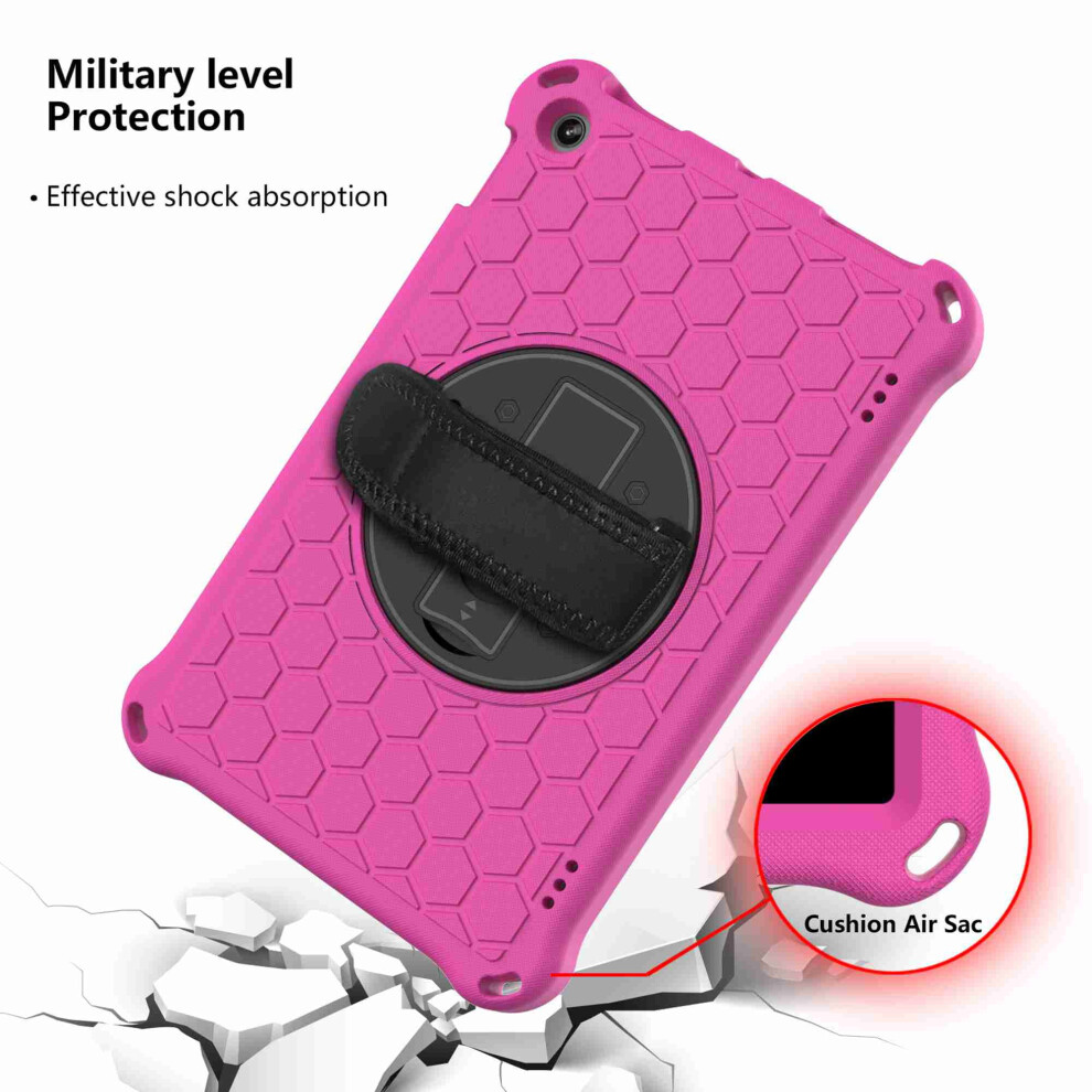 Fire Hd 10 Case (9Th/7Th/5Th Gen, 2019/2017/2015) Â Shockproof Hybrid Kids-Friendly Cover With 360 Rotatable Kickstand, Rose+ Black 9028731621913