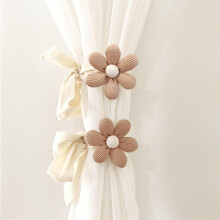 2pcs Curtain Tieback Flower Curtain Ties Decorative Rope for Bedroom Window Treatment