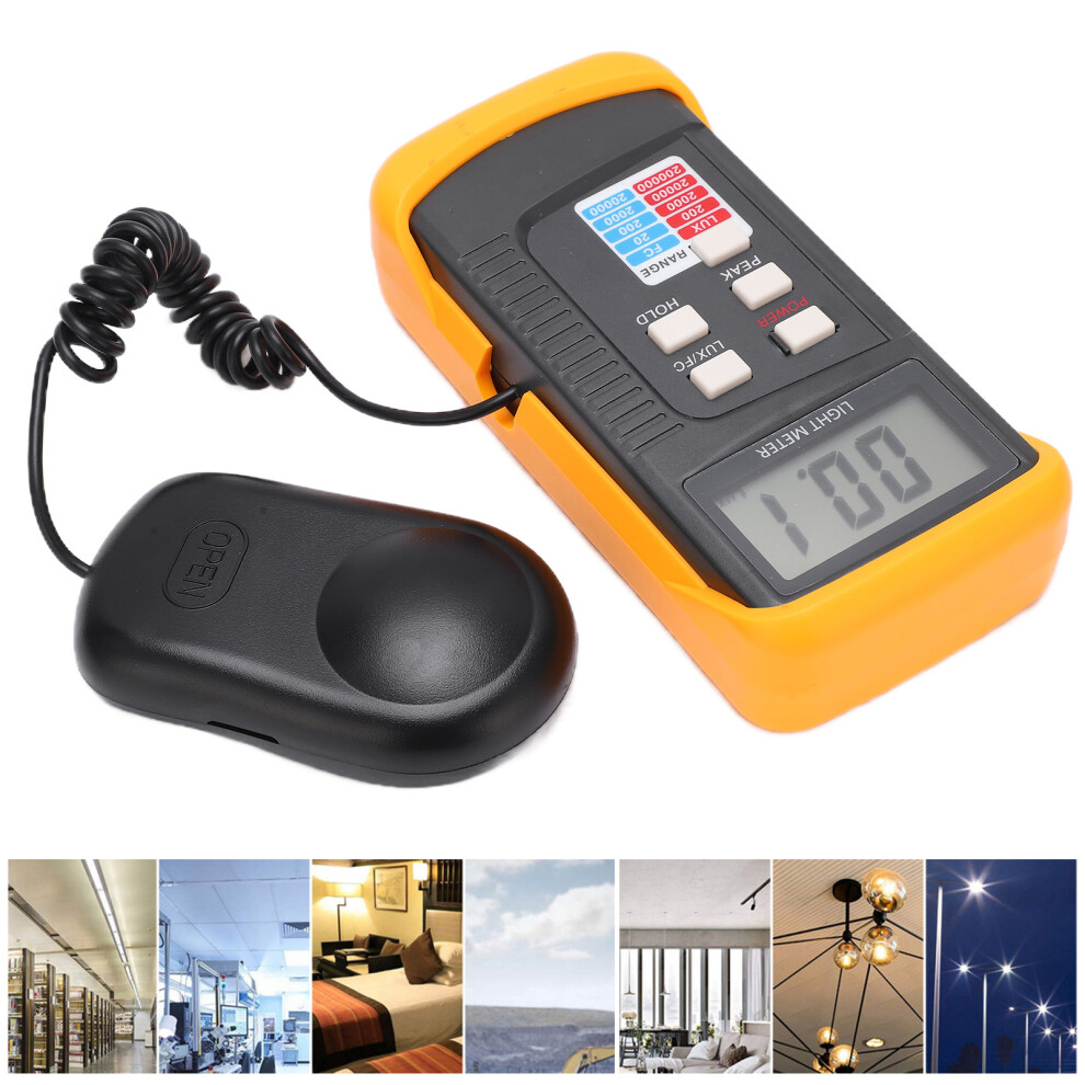Lx1330b Handheld Digital Meter 0.1-200000 Lx Photometer Light 4181390688880